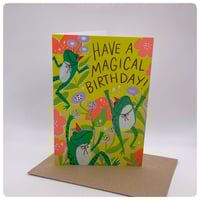 Image 2 of Have a Magical Birthday Frogs