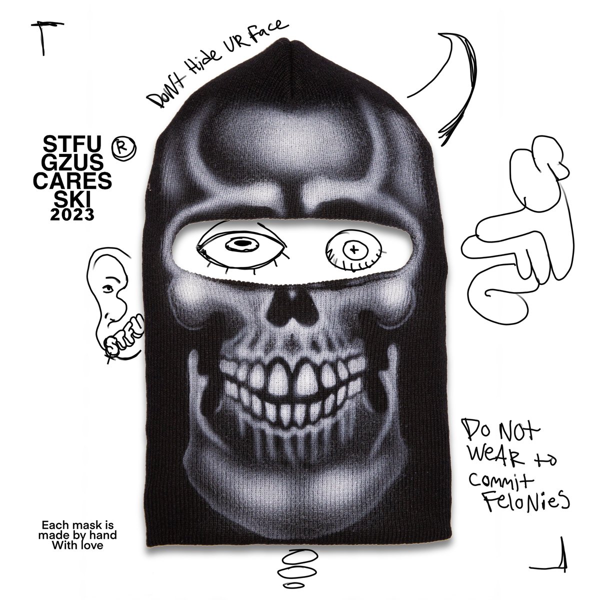Image of STFU GZUS CARES SKI MASK