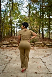 Image 2 of Classy V-neck Jumpsuit 