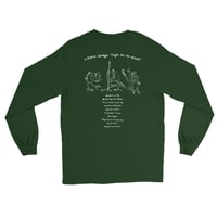 Image 1 of Little Wings "High On The Glade" Long Sleeve Tee (Forest Green)