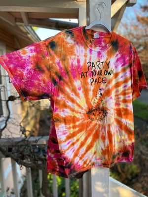 Image of XL Party At Your Own Pace Tie Dye Shirt 2