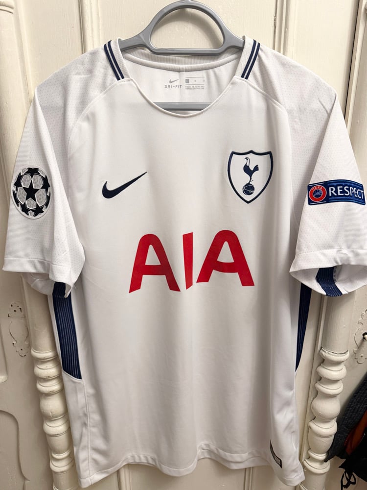 Image of Tottenham Hotspur “SON 7” 2017/18 Home Shirt + UCL patches  (L) 