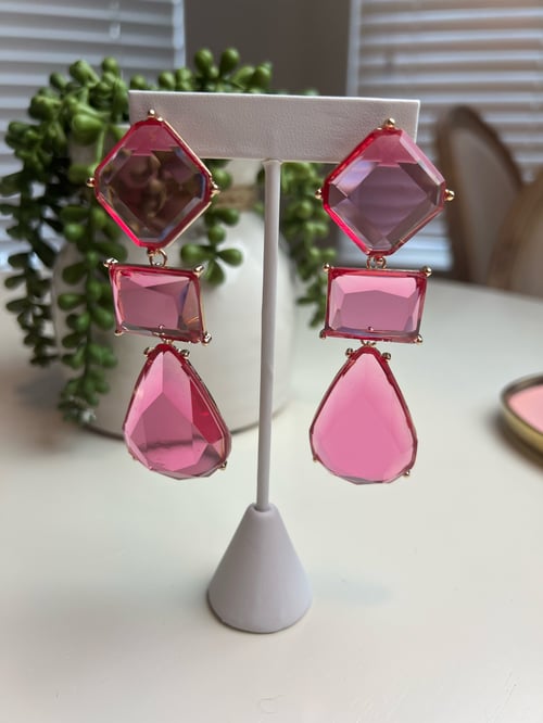 Image of Tier Stone Earrings 