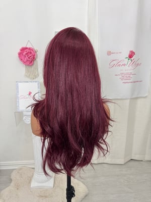 Image of Burgundy free part luxury (ready to ship)