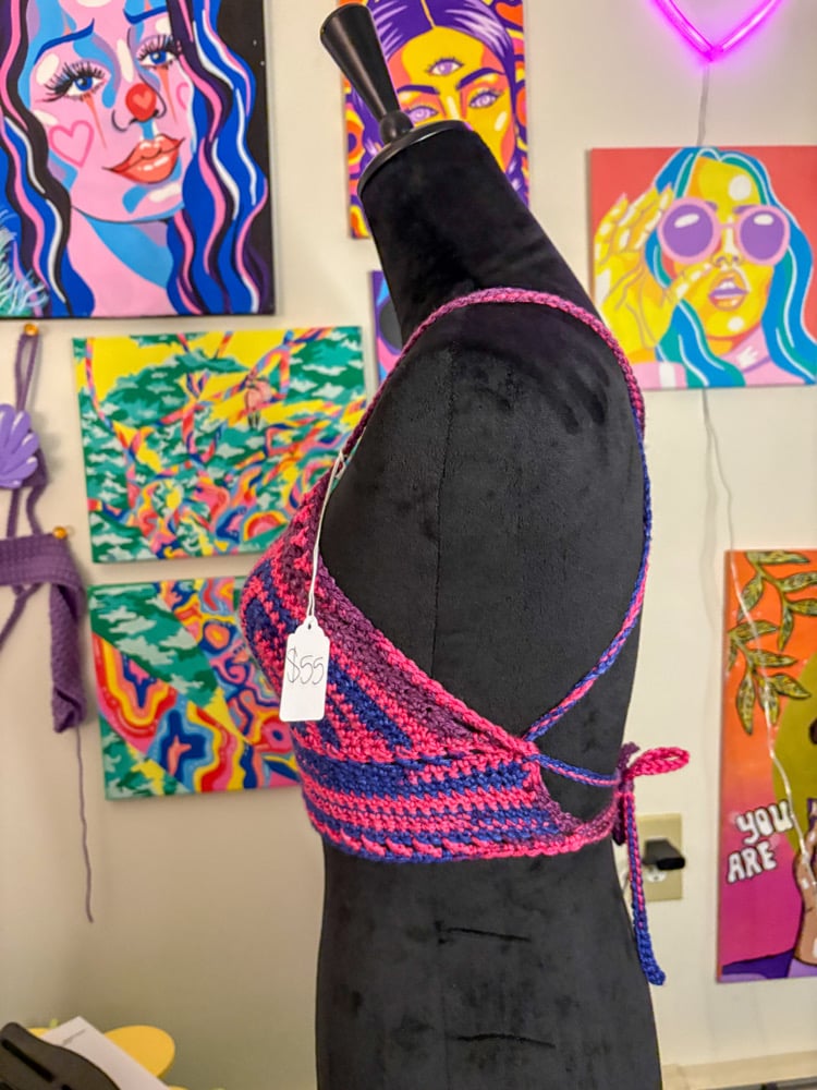Image of Bi Pride Flag Bralette