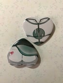Image 3 of Vincible heart button set 3