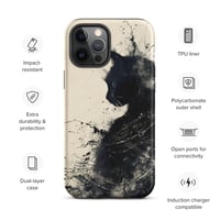 Image 17 of Black Cat On Ivory Tough Case for iPhone®