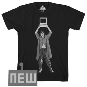 Image of say anything (steve jobs as Lloyd Dobler mac classic tee)