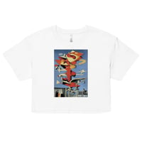 Image 1 of Abstract Skater Crop Top by Josh Brennan