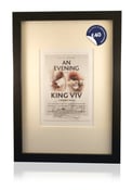 Image of Sir Viv Richards & Rodney Hogg signed and framed event flyer