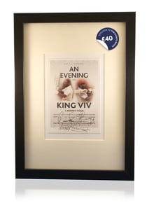 Image of Sir Viv Richards & Rodney Hogg signed and framed event flyer