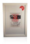 Image of Liverpool Legends signed and framed event flyer