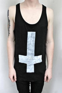 Image of TRISTESSE Tank Top inverted cross (black)