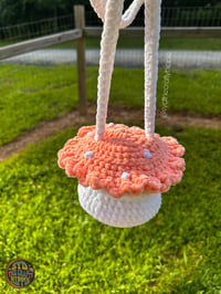 Image 3 of Peach Mushroom Bag (READY TO SHIP)