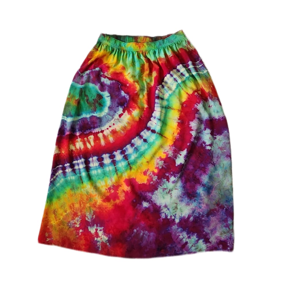 Image of Small rainbow bliss midi skirt