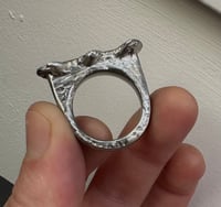 Image 3 of Cuttlefish Cast pewter Batman ring size N/O