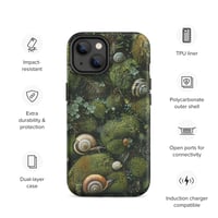 Image 14 of Flora and Fauna Goblincore Grunge Snails and Moss Tough Case for iPhone®