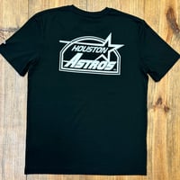 Image 2 of New Era Premium Custom Tee Black - White/ Metallic Silver 