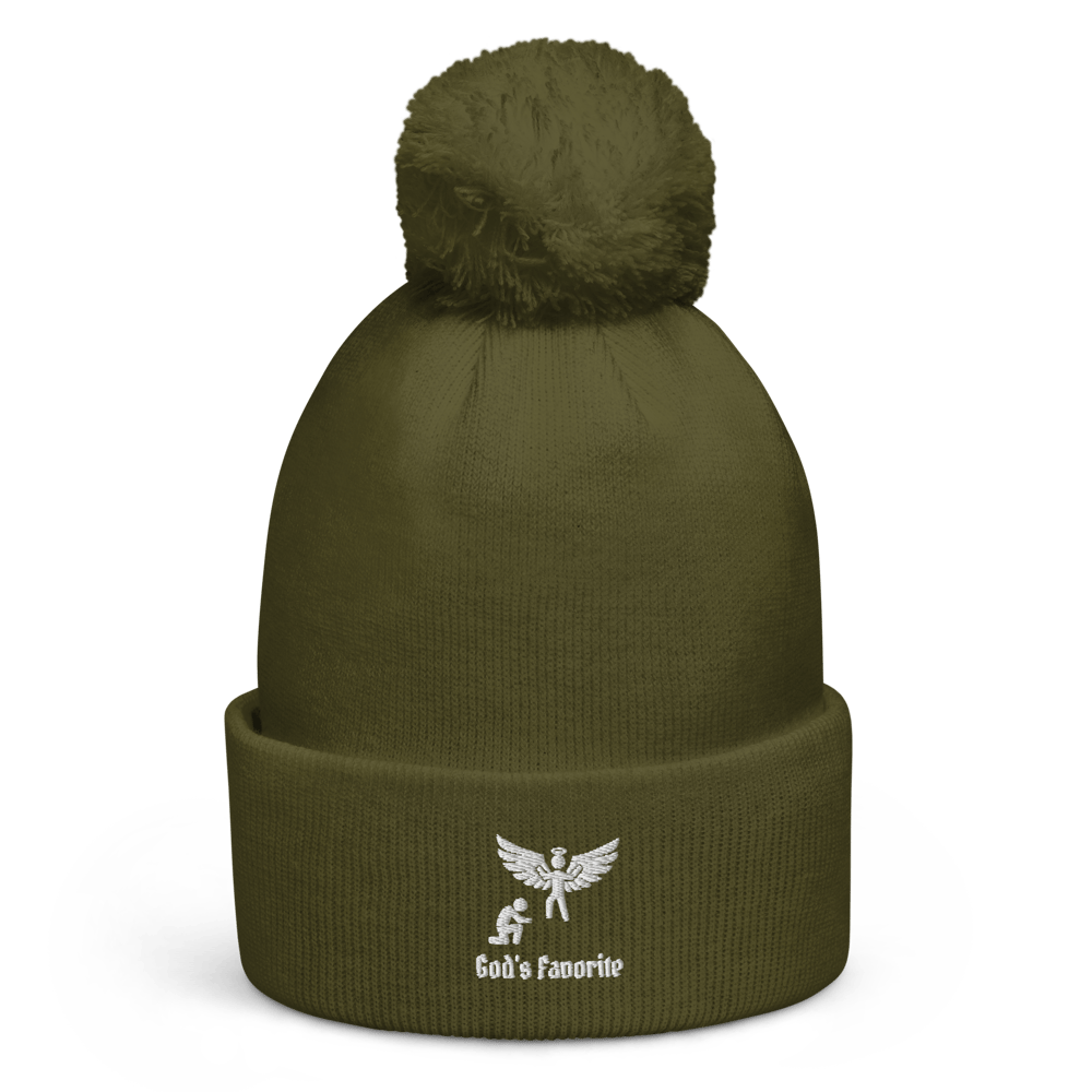 God's Favorite Beanie (White Print)