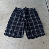 Image 1 of (35) Y2k black zoo York plaid shorts