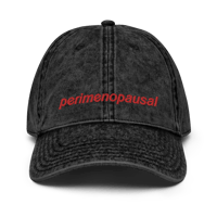 Image 1 of “Perimenopausal” Vintage Cotton Twill Cap