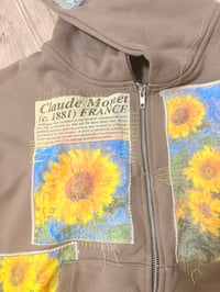 Image 2 of "THREADED SUNFLOWER" 1o1 color block custom hoodie 