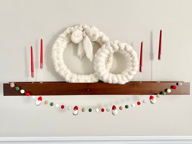 Cozy Gnomes Felt Ball Garland