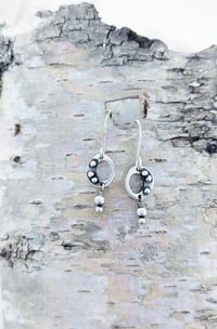 Image 2 of Pebbled Freeform Earrings - Small and Mini