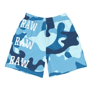 RAW Icey Blue Camo Athletic Shorts