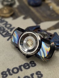 Image 2 of Pre-order Custom Tungsten Button 3SD w/ Mosaic Pin Inlaid