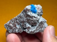 Image 8 of Cavansite On Matrix Specimen | India #2842