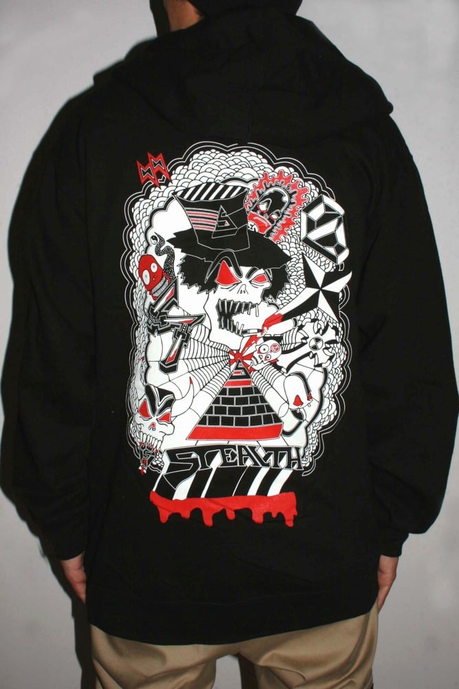 Image of Blood Sweat Smoke Hoodie Black