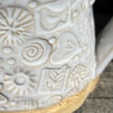 Studio class: stoneware planter using your stamps or botanicals, your timing