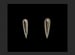 Image of Bronze Rhinesone Pointy Pierced Earrings 