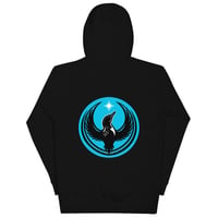 Image 2 of Unisex Hoodie - Blue Rebel Loon back print