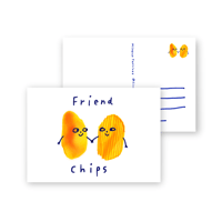 Friend Chips Postkarten