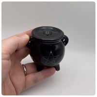 Image 4 of Pentagram Cauldron Ceramic Insense Holder