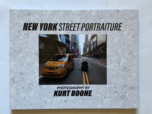 Image of New York Street Portraiture Hardcover with Kurt Boone Books Patch