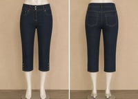 Image 1 of New Sz 4 Ann Taylor Modern Fit Denim Capri #1205*15
