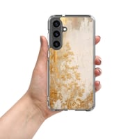 Image 5 of White and Gold Tattered Texture Goth Lolita Kawaii Baroque Clear Case for Samsung®