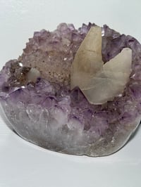 Image 2 of XXL SELF STANDING SUGAR AMETHYST X CALCITE -URUGUAY-