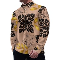 Image 2 of Men's Anthurium Print Polo Shirt