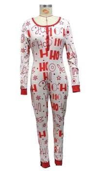 Image 2 of CHRISTMAS ONESIE PAJAMAS (WHITE)