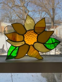 Image 2 of Stained glass sunflower 