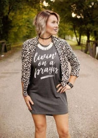 Image 1 of Livin'  On a  Prayer  T-Shirt Dress