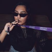 Image 2 of Too High Lanyard (Purple)