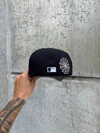 Image 2 of NAVY GRAFFITI NEW YORK YANKEES CUSTOM FITTED CAPS 