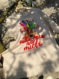 Image 3 of Suadoiro bordado a man. OUTRA VACA NO MILLO. beis. VARIAS TALLAS! *Feita por encarga.