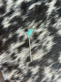 Image 1 of Turquoise Lightning Bolt Hair Pin