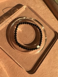 Image 7 of Black agate bracelet 极细黑玛瑙手链
